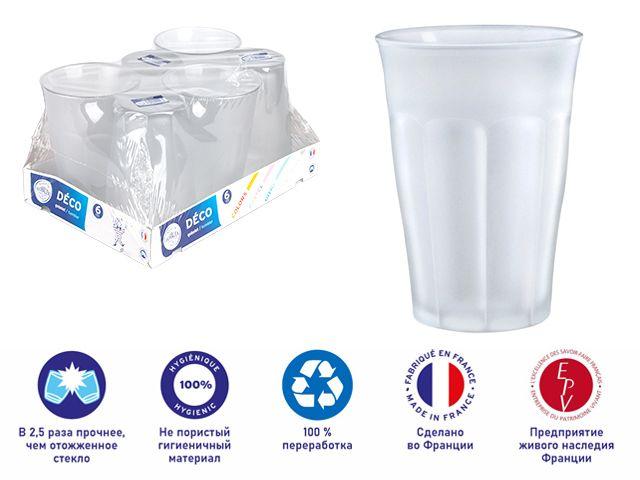 Набор стаканов для воды и напитков Duralex Picardie Givre FH 1029SR06C11SG - фото 1 - id-p198413378