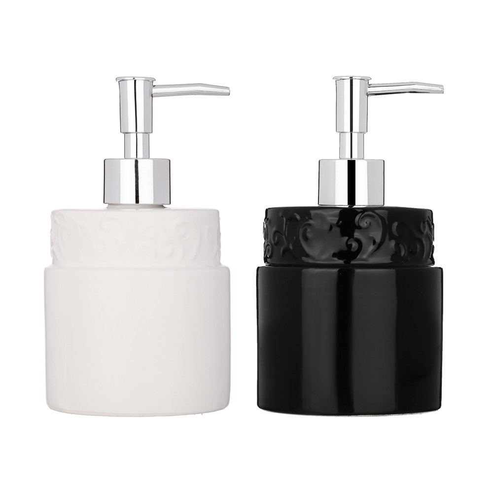 Дозатор для жидкого мыла Экватор VETTA, керамика, 2 цвета 463-105
