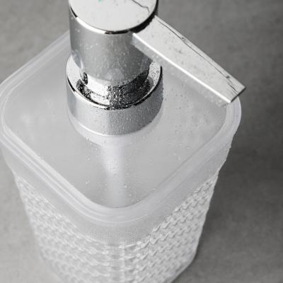 Дозатор для жидкого мыла, горный хрусталь, пластик 463-199 - фото 4 - id-p198415848