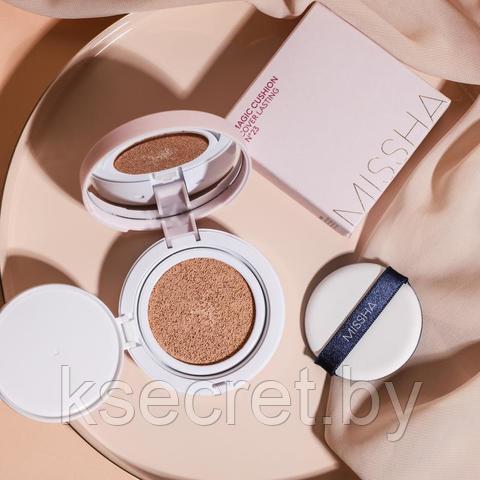 Тональный кушон Missha.SPF 50+/PA+++ 23 тон Magic Cushion Cover Lasting - фото 1 - id-p198419976