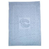 Махровое полотенце для ног 50х70 синее NURPAK 751