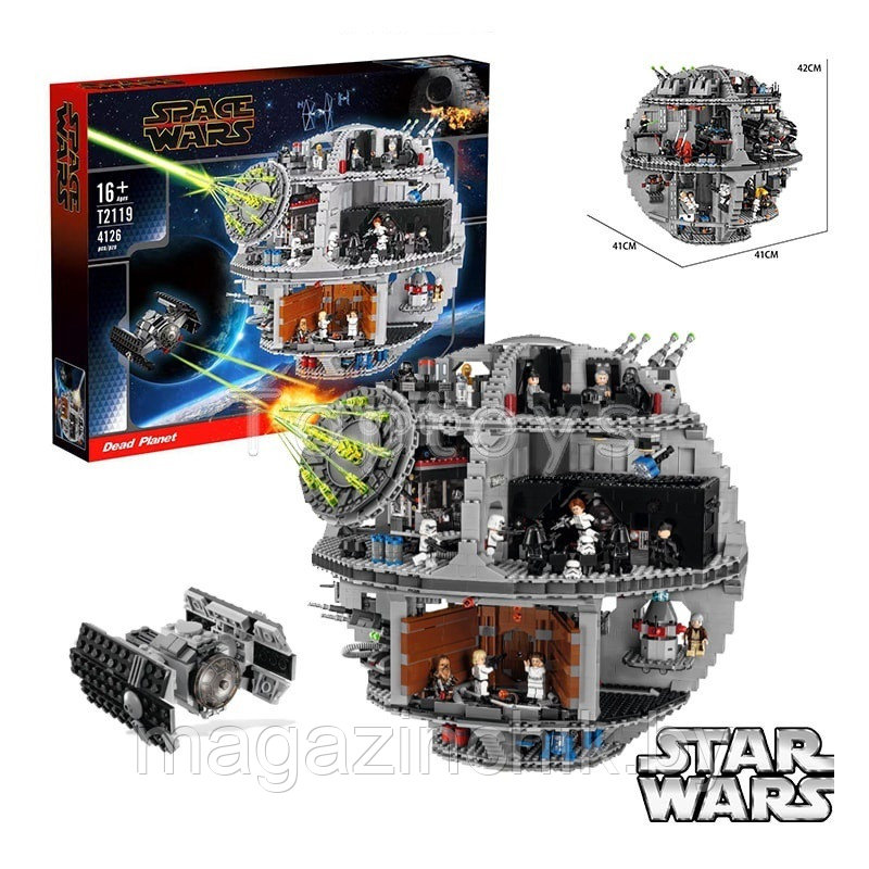 Конструктор Звездные войны Звезда смерти, 4126 дет. T2119, аналог Lego Star Wars 75159