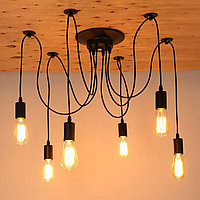 Потолочный светильник Loft Паук на 6 ламп SiPL