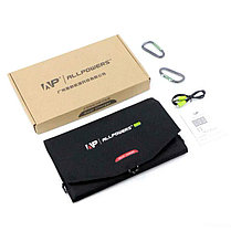 Складная солнечная панель 21 Вт с зарядкой Power Bank от солнца для смартфона ALLPOWERS, фото 2