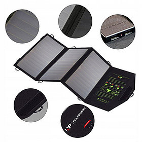 Складная солнечная панель 21 Вт с зарядкой Power Bank от солнца для смартфона ALLPOWERS