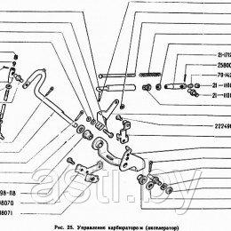 Управление карбюратором (акселератор) ГАЗ-71 стр. 2