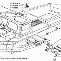 Воздухопритоки, воздухоотводы и рубка корпуса ГАЗ-71