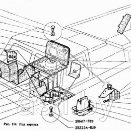 Пол корпуса ГАЗ-71