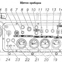 Щиток приборов ГАЗ-34039 - фото 1 - id-p198467949