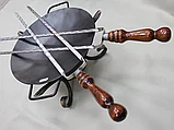 Шампур вилка с деревянной ручкой для курицы 40 см, фото 2