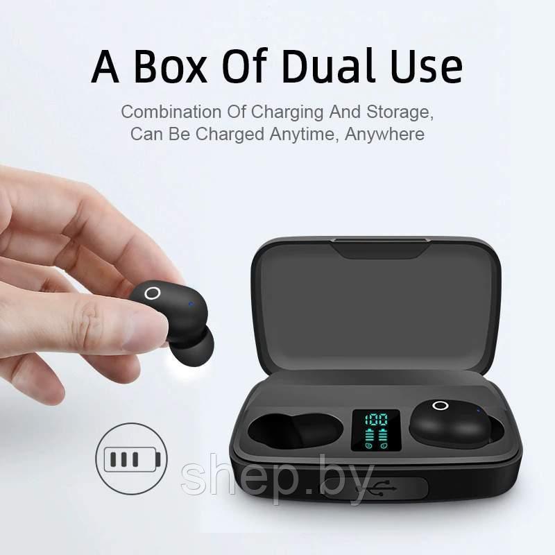 Беспроводные Bluetooth наушники EARBUDS A10-S чёрные - фото 4 - id-p198489284