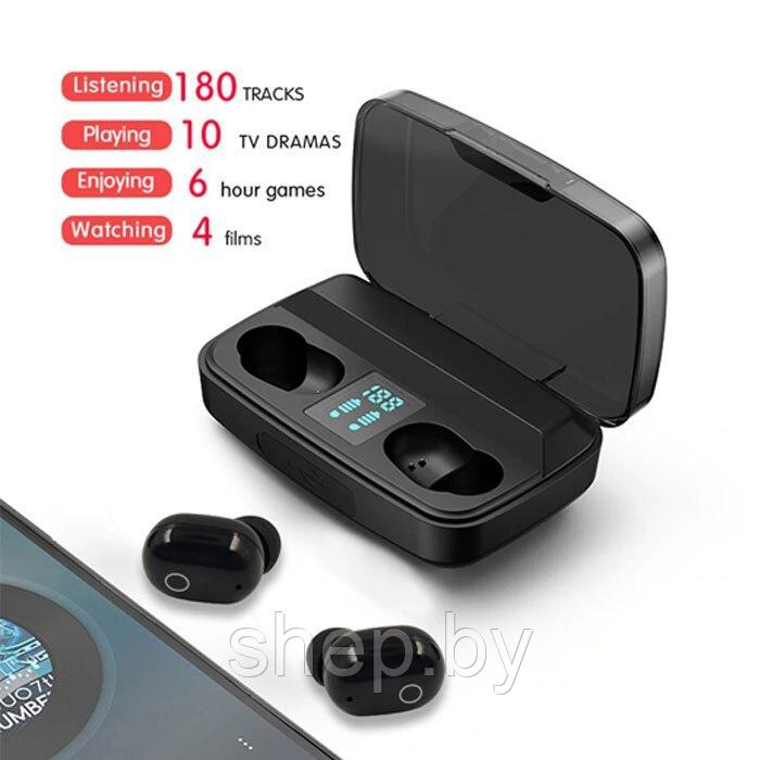 Беспроводные Bluetooth наушники EARBUDS A10-S чёрные - фото 8 - id-p198489284