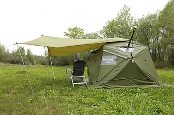 Козырек навесной для палатки Лотос КубоЗонт 4 (в сборе со стойками)