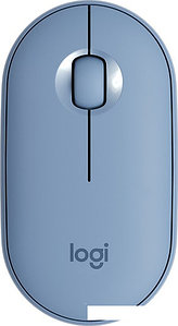 Мышь Logitech M350 Pebble (голубой)