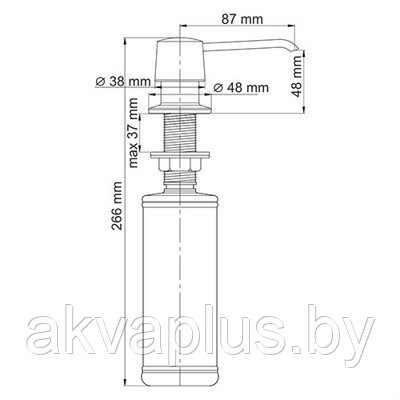 Дозатор для жидкого мыла WasserKraft K-1599 - фото 2 - id-p198496771