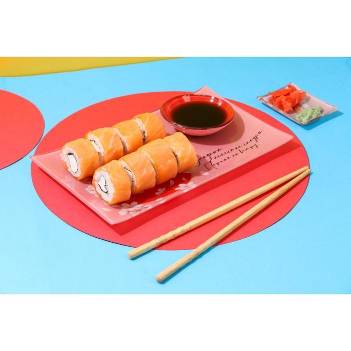 Подарочный набор для суши «Ветка сакуры» 3 предмета - фото 4 - id-p198498992