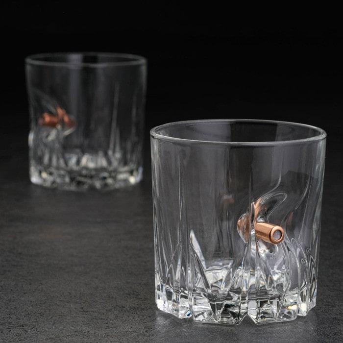 Набор для виски Непробиваемый «Лучший во всем» стаканы с пулей, камни мрамор - фото 2 - id-p198499028