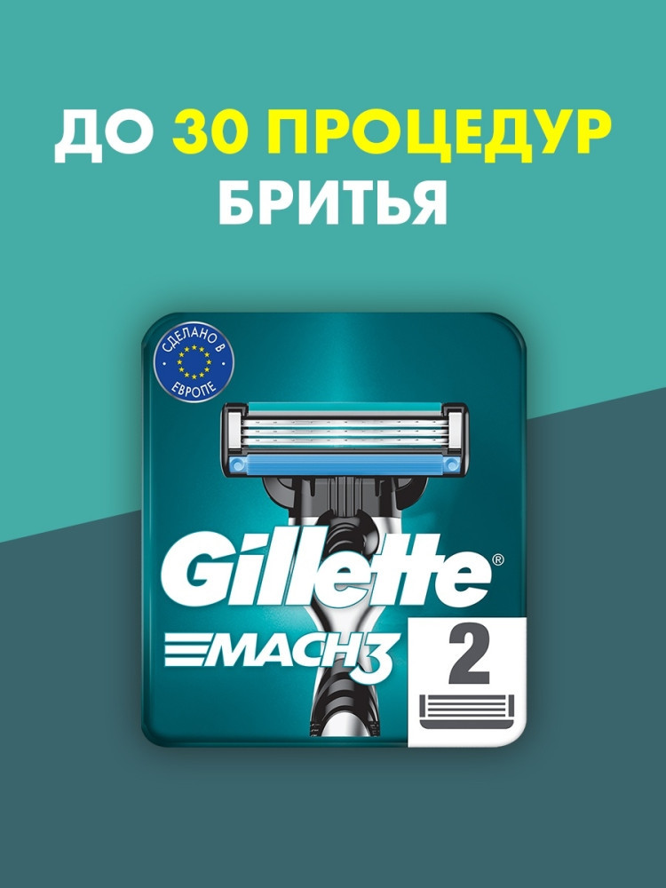 Кассеты сменные Gillette MACH3 2шт