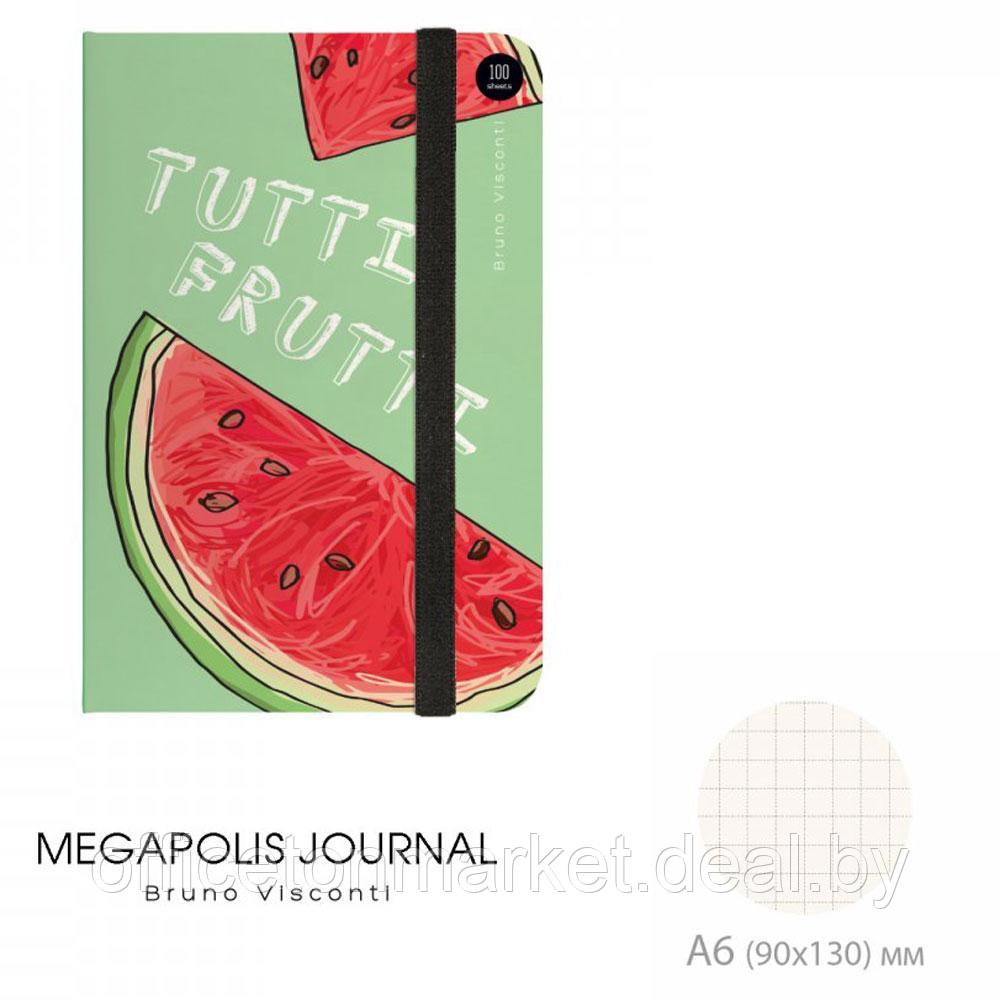 Блокнот "Megapolis Journal. Арбуз", A6, 100 листов, клетка, зеленый, красный - фото 3 - id-p198505264