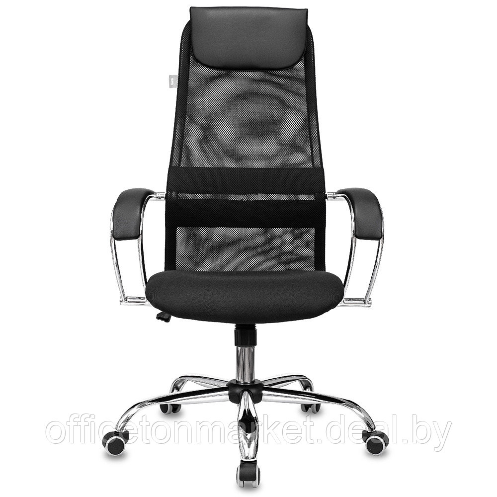 Кресло руководителя "Бюрократ CH-607SL TW-01 Neo Black", сетчатая ткань, хром, черный - фото 2 - id-p196954211