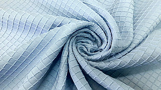 Костюмно-плательная ткань цвет голубой