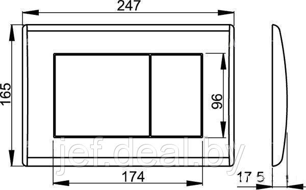 Кнопка управления для систем инсталляций хром - глянцевая ALCAPLAST M271 - фото 3 - id-p198510199