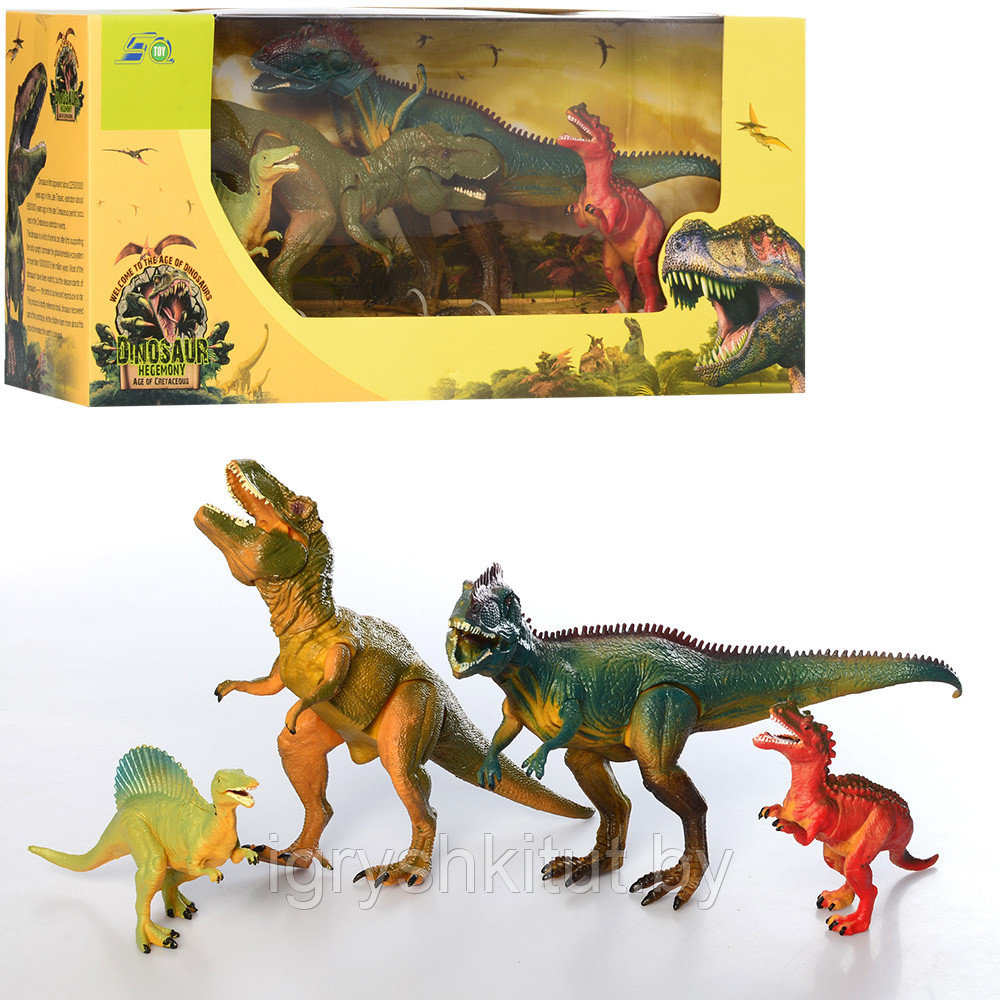 Игровой набор Динозавры, 4 шт - фото 1 - id-p198512149