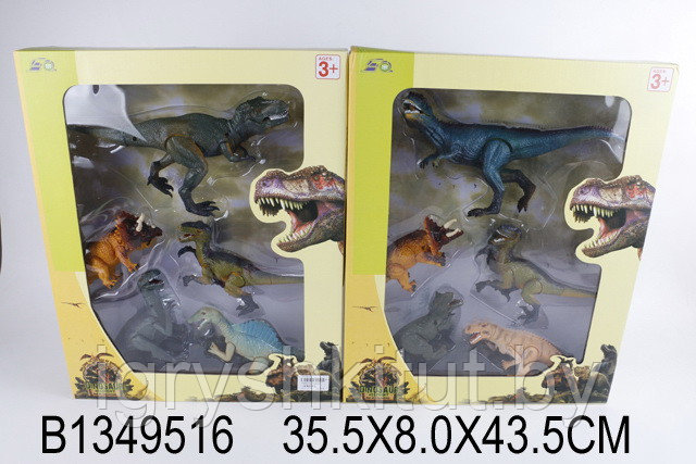 Игровой набор Динозавры, 2 вида, 5 шт - фото 2 - id-p198512870