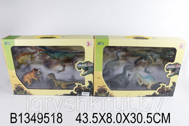 Игровой набор Динозавры, 2 вида, 4 шт - фото 2 - id-p198513628