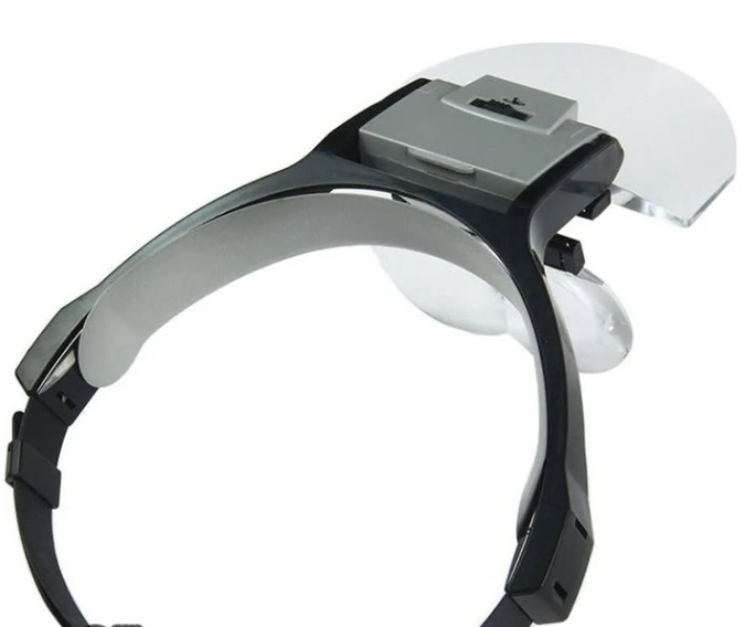 Бинокуляр Лупа-очки с подсветкой MG81001-B2 - фото 2 - id-p198514394