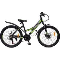 Велосипед Greenway 4930M 24 р.15 2021 (черный/зеленый)