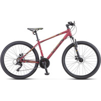 Велосипед Stels Navigator 590 MD 26 K010 р.18 2022 (бордовый/салатовый)