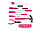 Набор инструмента Joli Angel TLK-029-R 29 предметов в розовом кейсе, фото 2
