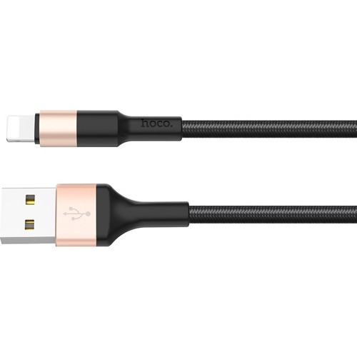 USB кабель Hoco X26 Xpress Lightning, длина 1,0 метр (Черный) - фото 2 - id-p198543645
