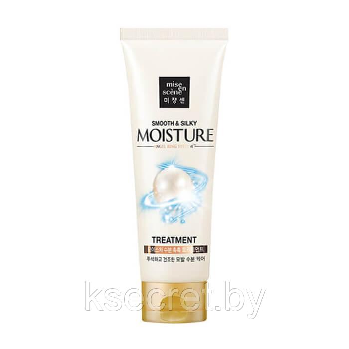 Увлажняющая маска для блеска волос Mise en Scene Pearl Smooth & Silky Moisture Treatment, 330мл - фото 1 - id-p198545023