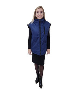 Жилет утеплённый рабочий  ПРОФИ (цвет темно-синий)