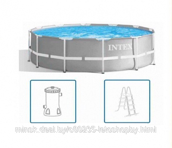 Каркасный бассейн Intex 26718 Prism Frame Pool 366*122 см