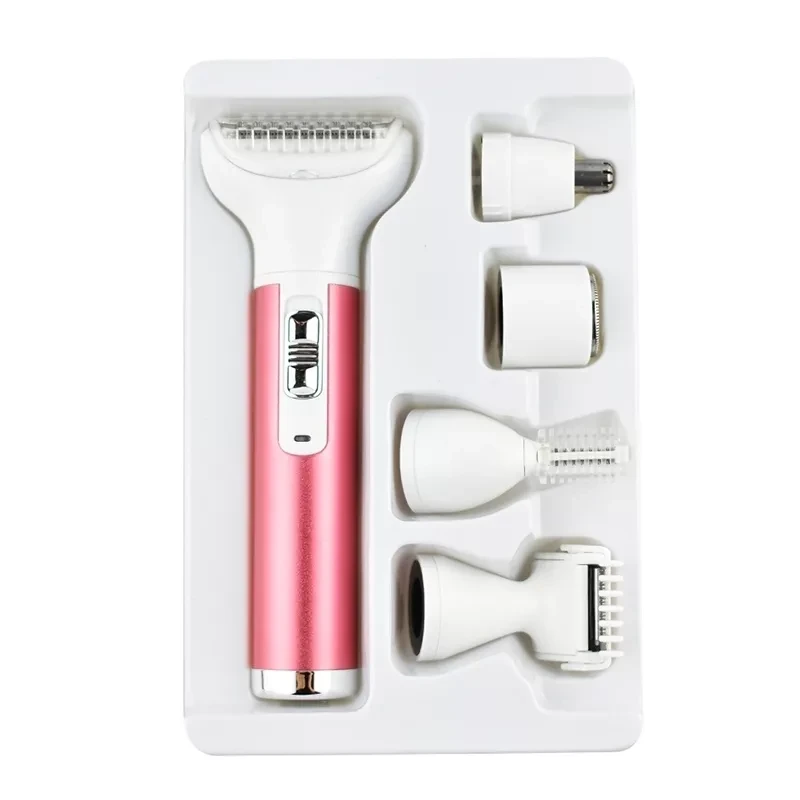 Женский набор для удаления волос 5 в 1 Portable Mini Shaver XD-3011 (триммер, эпилятор, бритва, уход за лицом) - фото 10 - id-p198556084