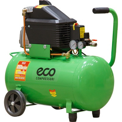 Компрессор ECO AE-501-4 (260 л/мин, 8 атм, коаксиальный, масляный, ресив. 50 л, 220 В, 1.80 кВт) - фото 1 - id-p198564878