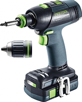 FESTOOL 576449 Аккумуляторная дрель-шуруповерт T 18+3 C 3,1-Plus 2 x аккумулятор BP 18 Li 3,1 C