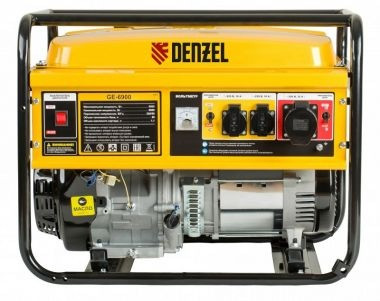 Бензиновый генератор DENZEL GE 6900 5,5 кВт, 220В 50Гц, 25 л, ручной старт 94637 - фото 1 - id-p198570541