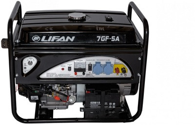 LIFAN 7500 (7GF-3, 220В, 7/7,5 кВт, 4-х тактный, бензиновый, одноцилиндровый, с воздушным охлаждением, 17 - фото 1 - id-p198569691