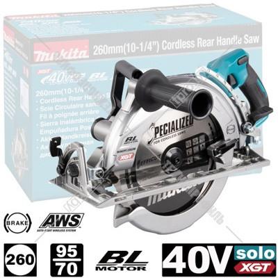 Циркулярная пила аккумуляторная RS 002 GZ XGT, MAKITA, RS002GZ