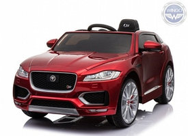 Детский электромобиль Wingo JAGUAR F-PACE LUX (Лицензия) Красный автокраска