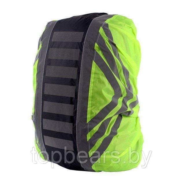 Чехол - дождевик на рюкзак "Notable" / светоотражающий, водоотталкивающий / размер М-L (25-50 литров). Полосы - фото 3 - id-p198571328
