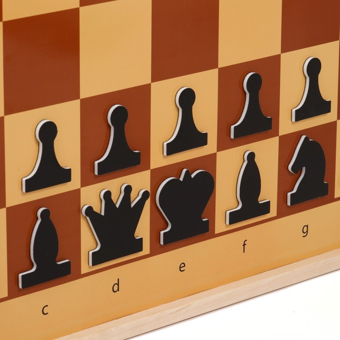 Демонстрационные шахматы магнитные (поле 61 х 61 см, фигуры полимер, король 6.3 см) - фото 3 - id-p198572233