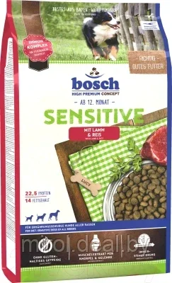 Корм для собак Bosch Petfood Sensitive Lamb&Rice - фото 1 - id-p198574834