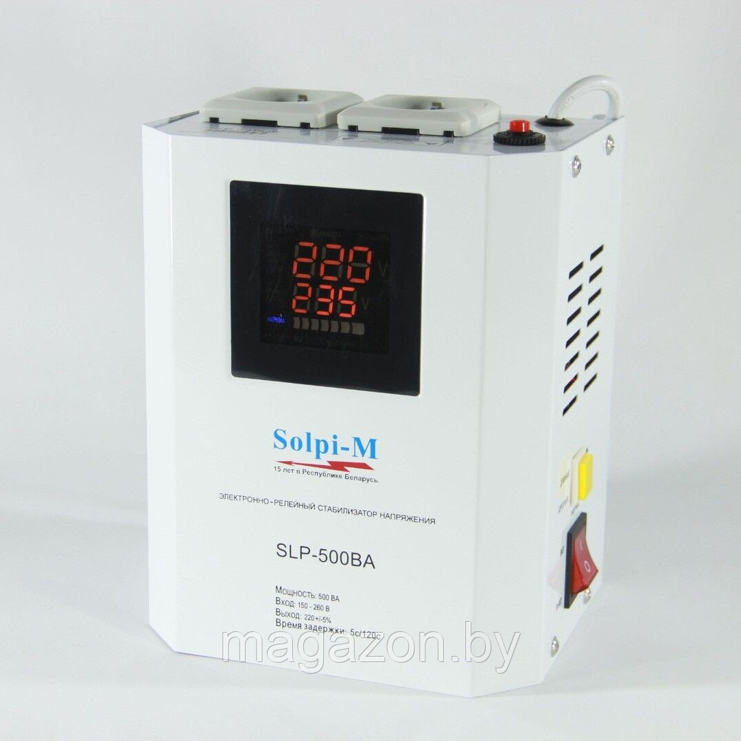 Стабилизатор напряжения Solpi-M SLP-500BA (2022) - фото 1 - id-p165196448