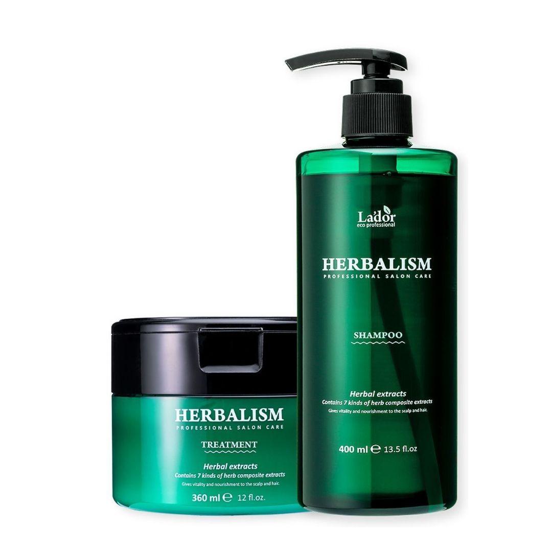 Набор для волос успокаивающий (шампунь 360 МЛ)+( маска 400 МЛ ), Lador Herbalism+ФИЛЛЕР В ПОДАРОК!