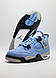 Nike Air Jordan 4 Retro GS 'University Blue', фото 3